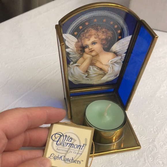 Enesco via Vermont hand painted angel light - Picture 3 of 4